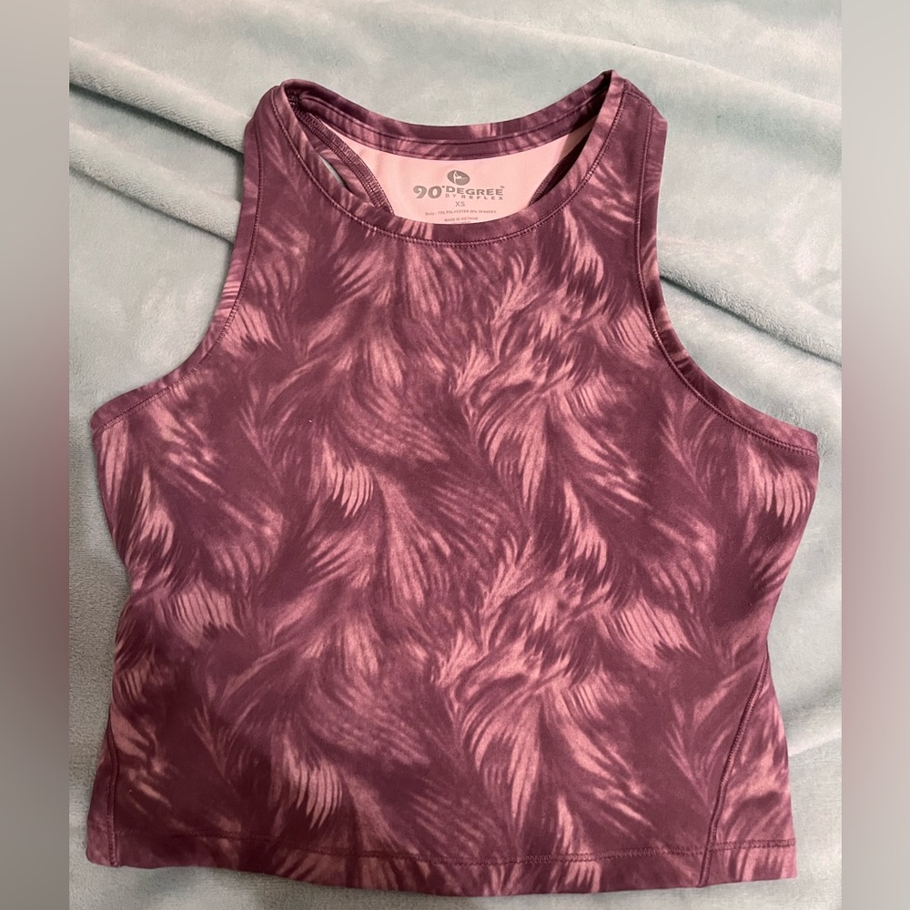 purple sports top